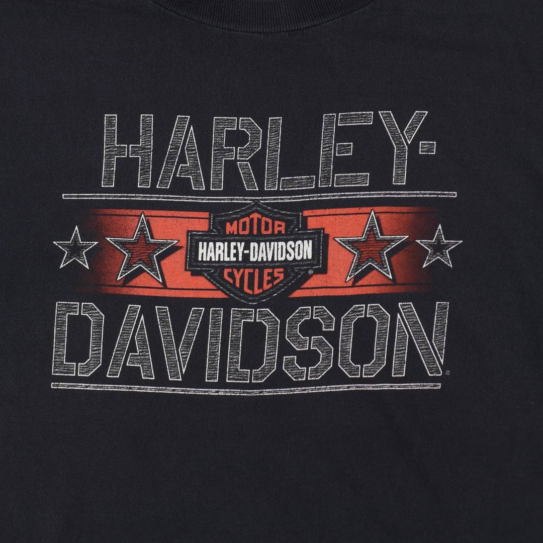 Harley-Davidson Motorcycle Bike T-shirt, Men's XL size unclear black type Vintage Second Hand
