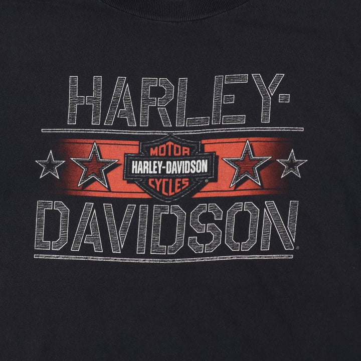 Harley-Davidson Motorcycle Bike T-shirt, Men's XL size unclear black type Vintage Second Hand