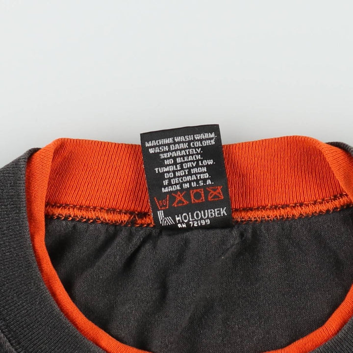 Harley-Davidson Motorcycle Bike T-shirt Made in USA Men's M size cotton Charcoal Vintage Second Hand