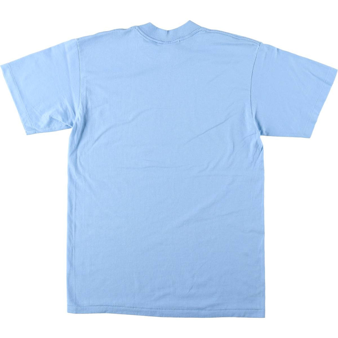 90'S ONEITA Plain T-Shirt, Made in USA, Men's Size L (Equivalent), Vintage cotton Blue type light blue Vintage Second Hand