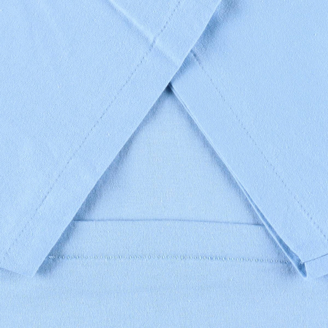 90'S ONEITA Plain T-Shirt, Made in USA, Men's Size L (Equivalent), Vintage cotton Blue type light blue Vintage Second Hand