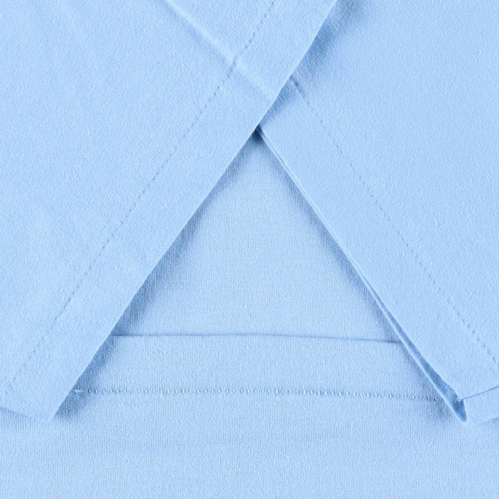 90'S ONEITA Plain T-Shirt, Made in USA, Men's Size L (Equivalent), Vintage cotton Blue type light blue Vintage Second Hand