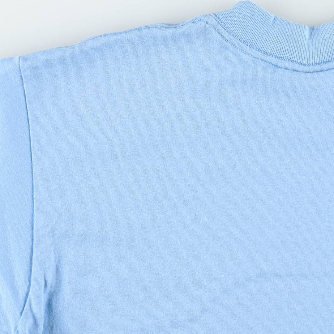 90'S ONEITA Plain T-Shirt, Made in USA, Men's Size L (Equivalent), Vintage cotton Blue type light blue Vintage Second Hand