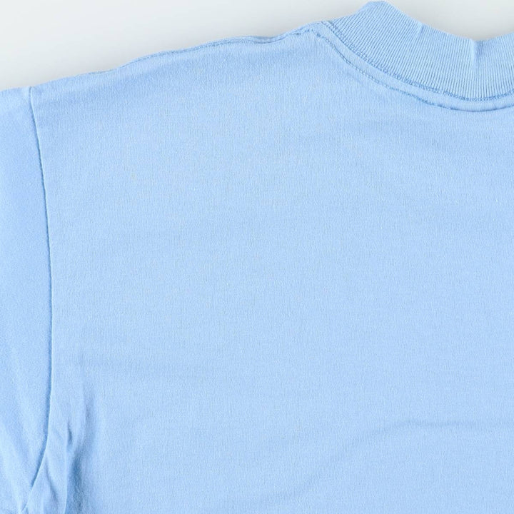 90'S ONEITA Plain T-Shirt, Made in USA, Men's Size L (Equivalent), Vintage cotton Blue type light blue Vintage Second Hand
