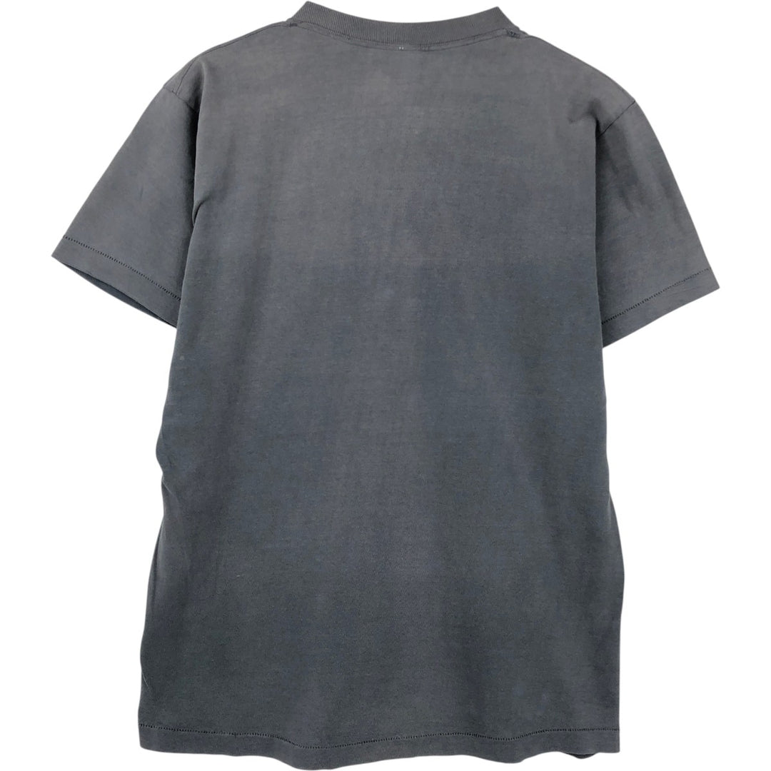 1970'S JCPenney Plain T-Shirt, Men's Size M (Equivalent), Vintage cotton Charcoal Vintage Second Hand