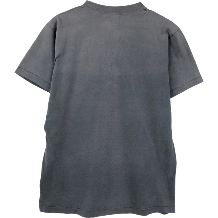 1970'S JCPenney Plain T-Shirt, Men's Size M (Equivalent), Vintage cotton Charcoal Vintage Second Hand