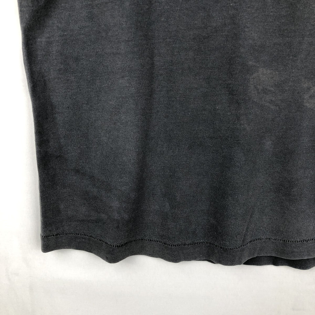 1970'S JCPenney Plain T-Shirt, Men's Size M (Equivalent), Vintage cotton Charcoal Vintage Second Hand