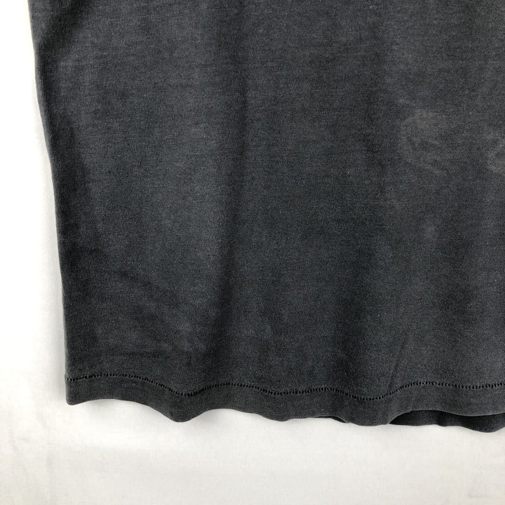 1970'S JCPenney Plain T-Shirt, Men's Size M (Equivalent), Vintage cotton Charcoal Vintage Second Hand