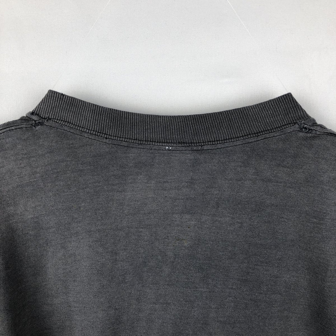 1970'S JCPenney Plain T-Shirt, Men's Size M (Equivalent), Vintage cotton Charcoal Vintage Second Hand