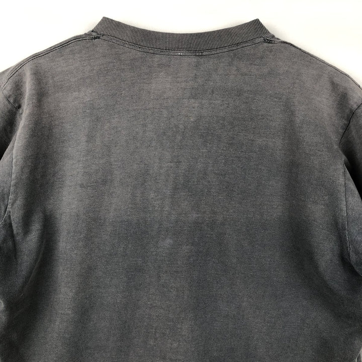 1970'S JCPenney Plain T-Shirt, Men's Size M (Equivalent), Vintage cotton Charcoal Vintage Second Hand