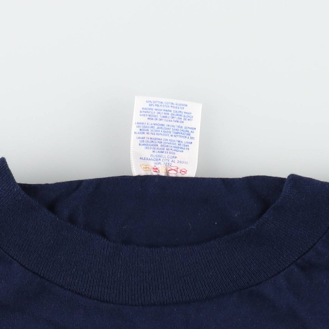 80s-90'S Jerseys Jerzees 50 cotton navy blue type Vintage Second Hand