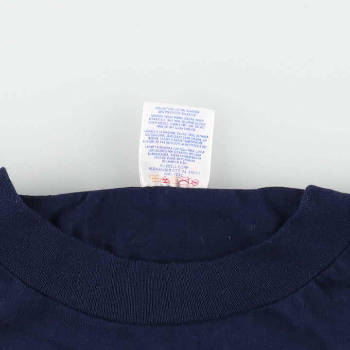 80s-90'S Jerseys Jerzees 50 cotton navy blue type Vintage Second Hand