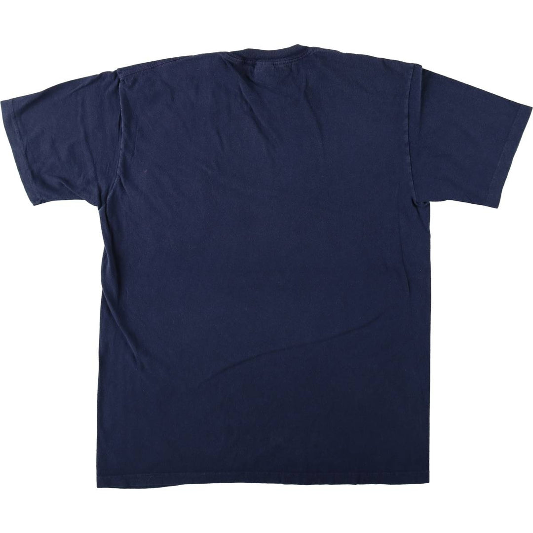 90'S Town Craft Plain Pocket T-Shirt, Made in USA, Men's Size L (Equivalent), Vintage cotton navy blue type Vintage Second Hand