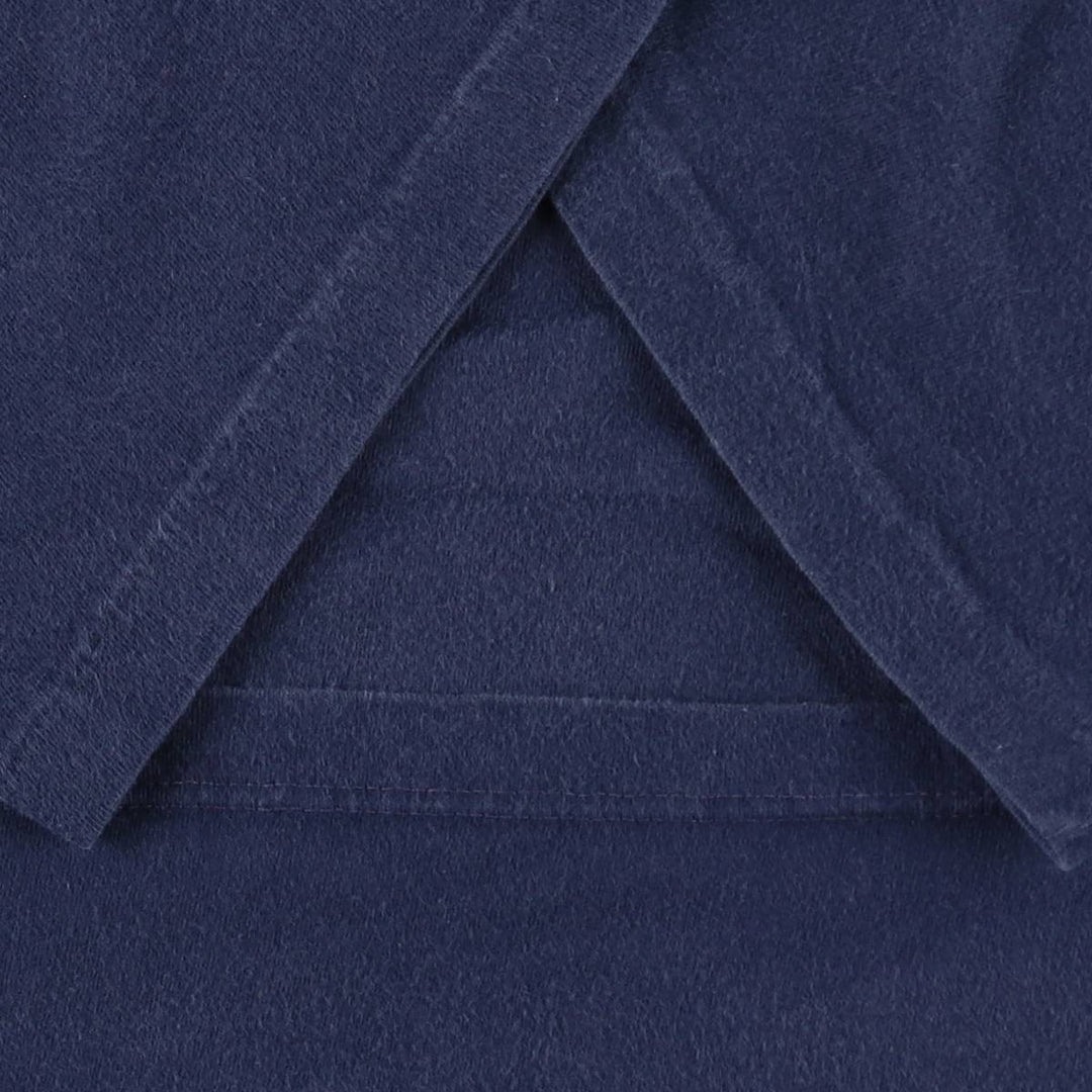 90'S Town Craft Plain Pocket T-Shirt, Made in USA, Men's Size L (Equivalent), Vintage cotton navy blue type Vintage Second Hand