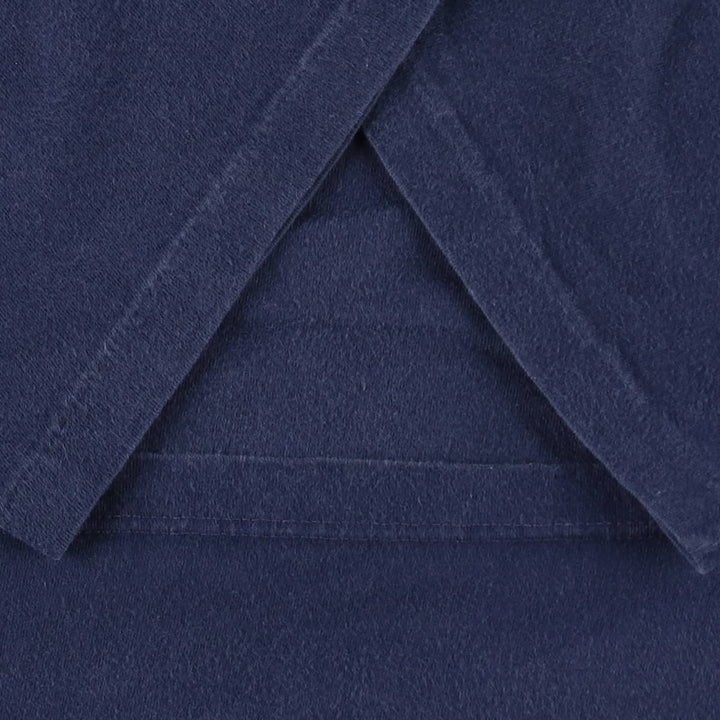 90'S Town Craft Plain Pocket T-Shirt, Made in USA, Men's Size L (Equivalent), Vintage cotton navy blue type Vintage Second Hand