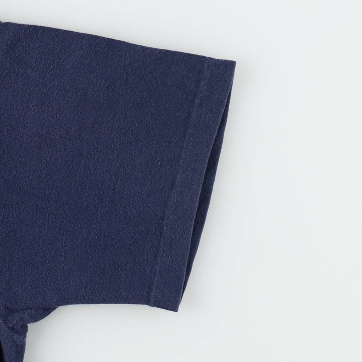 90'S Town Craft Plain Pocket T-Shirt, Made in USA, Men's Size L (Equivalent), Vintage cotton navy blue type Vintage Second Hand