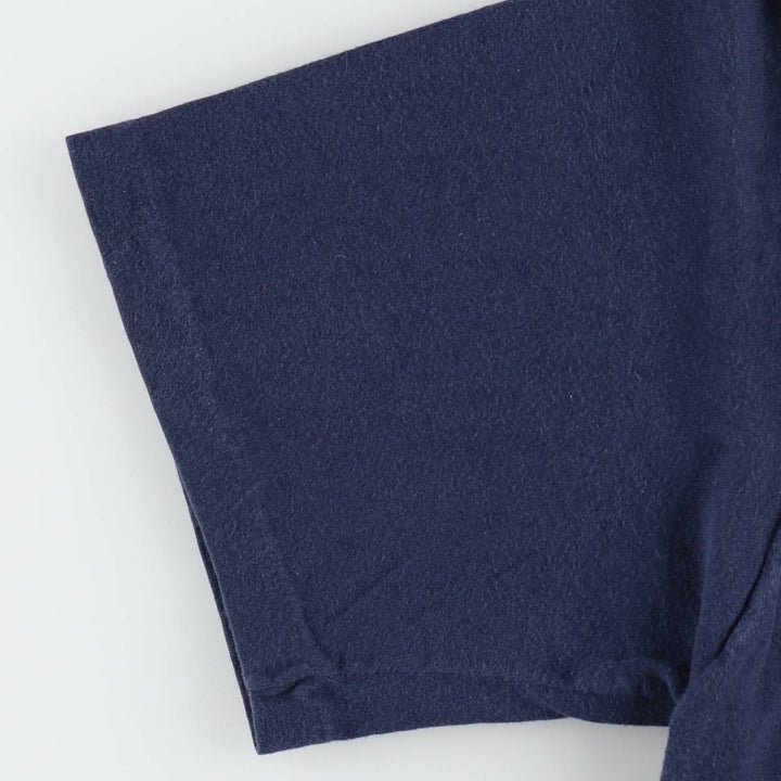 90'S Town Craft Plain Pocket T-Shirt, Made in USA, Men's Size L (Equivalent), Vintage cotton navy blue type Vintage Second Hand