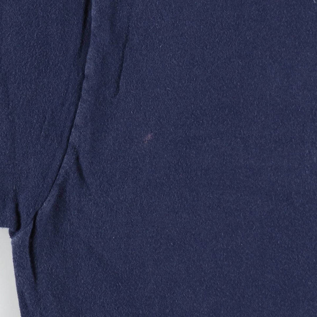90'S Town Craft Plain Pocket T-Shirt, Made in USA, Men's Size L (Equivalent), Vintage cotton navy blue type Vintage Second Hand