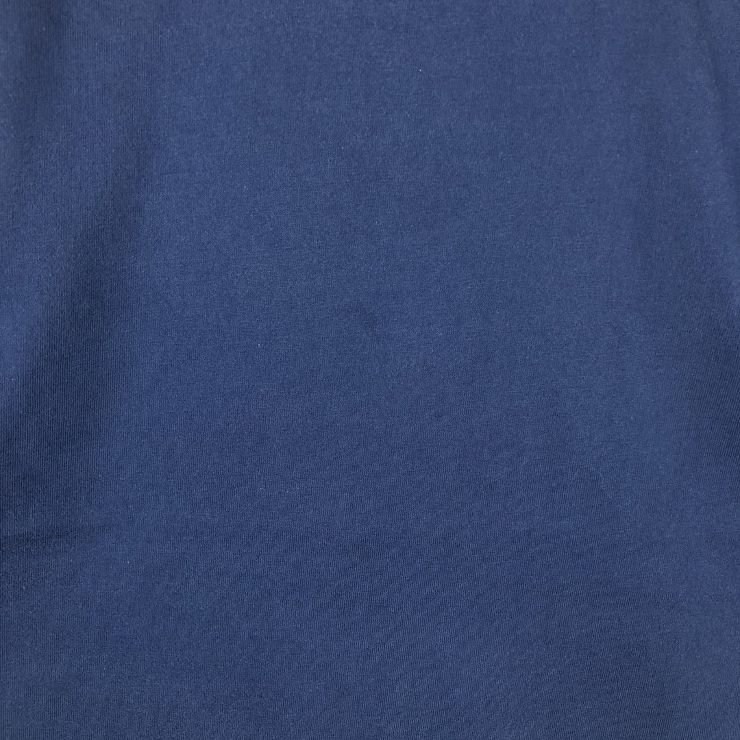 80'S Russell Plain T-Shirt, Made in USA, Men's XL equivalent, Vintage cotton navy blue type Vintage Second Hand
