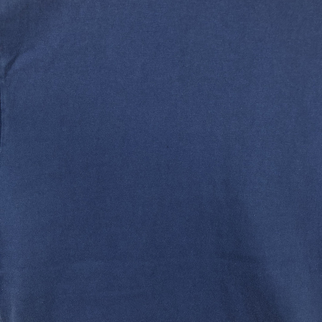 80'S Russell Plain T-Shirt, Made in USA, Men's XL equivalent, Vintage cotton navy blue type Vintage Second Hand