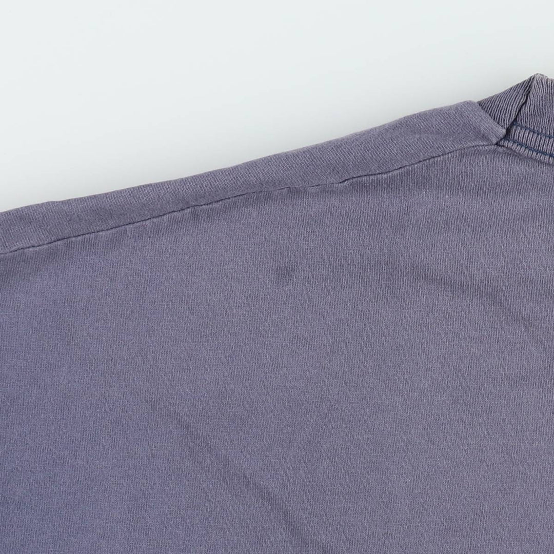 90'S Fruit of the Loom Plain T-Shirt Made in USA Men's XXL Vintage cotton Navy blue Vintage Second Hand