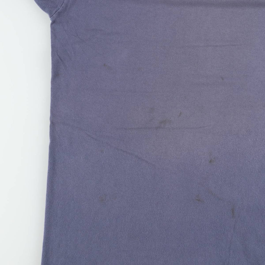 90'S Fruit of the Loom Plain T-Shirt Made in USA Men's XXL Vintage cotton Navy blue Vintage Second Hand