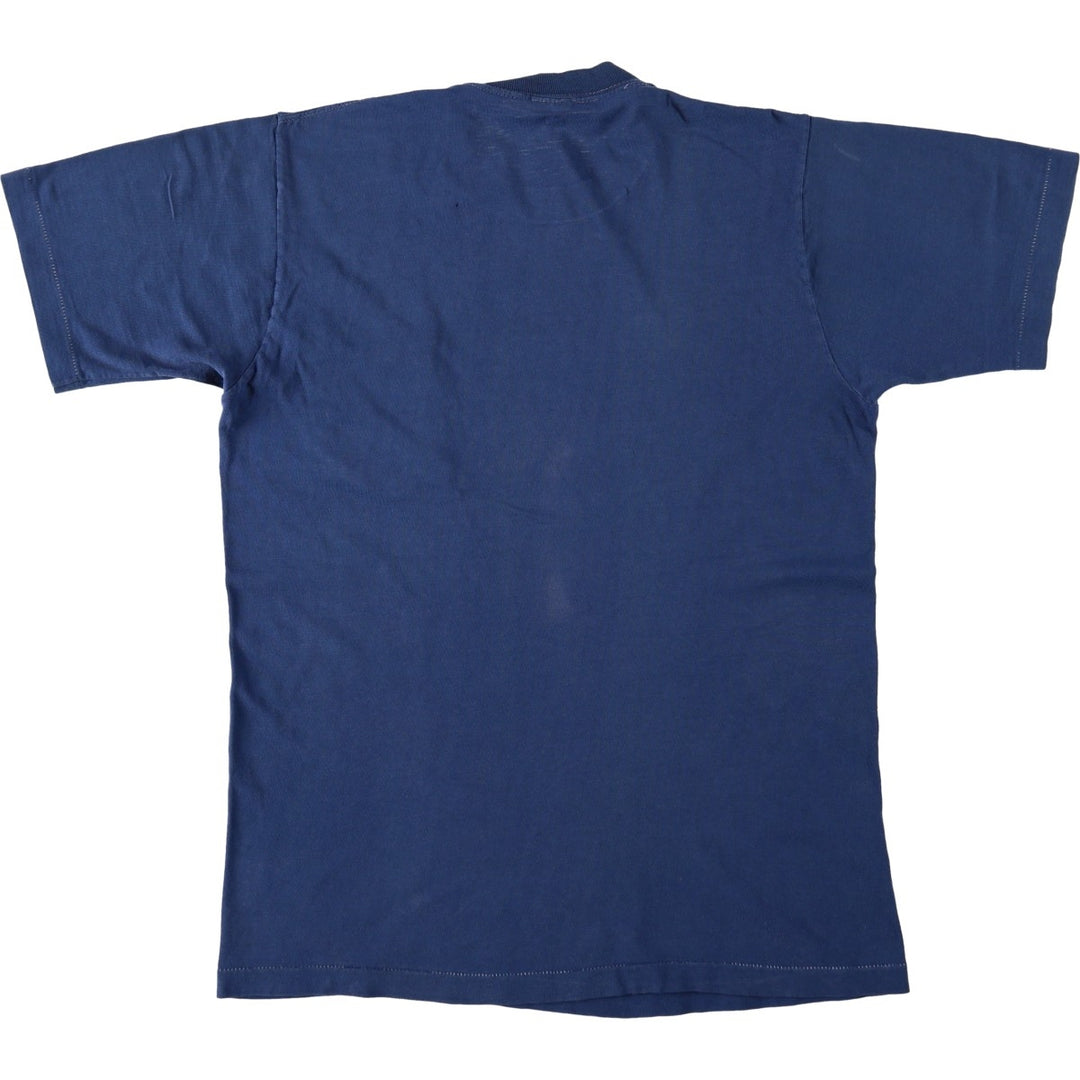 1970'S Town Craft Plain Pocket T-Shirt, Men's Size M (Equivalent), Vintage unclear navy blue type Vintage Second Hand