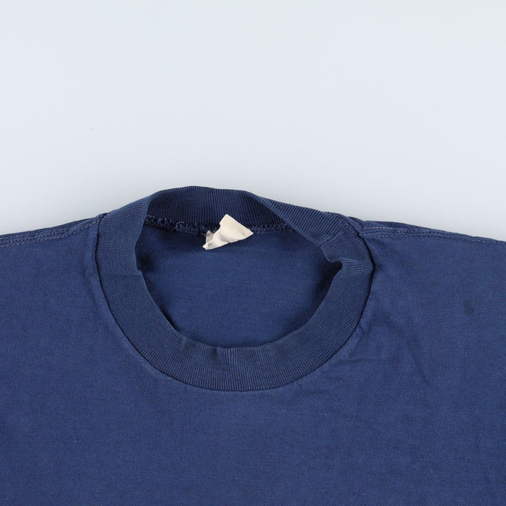 1970'S Town Craft Plain Pocket T-Shirt, Men's Size M (Equivalent), Vintage unclear navy blue type Vintage Second Hand