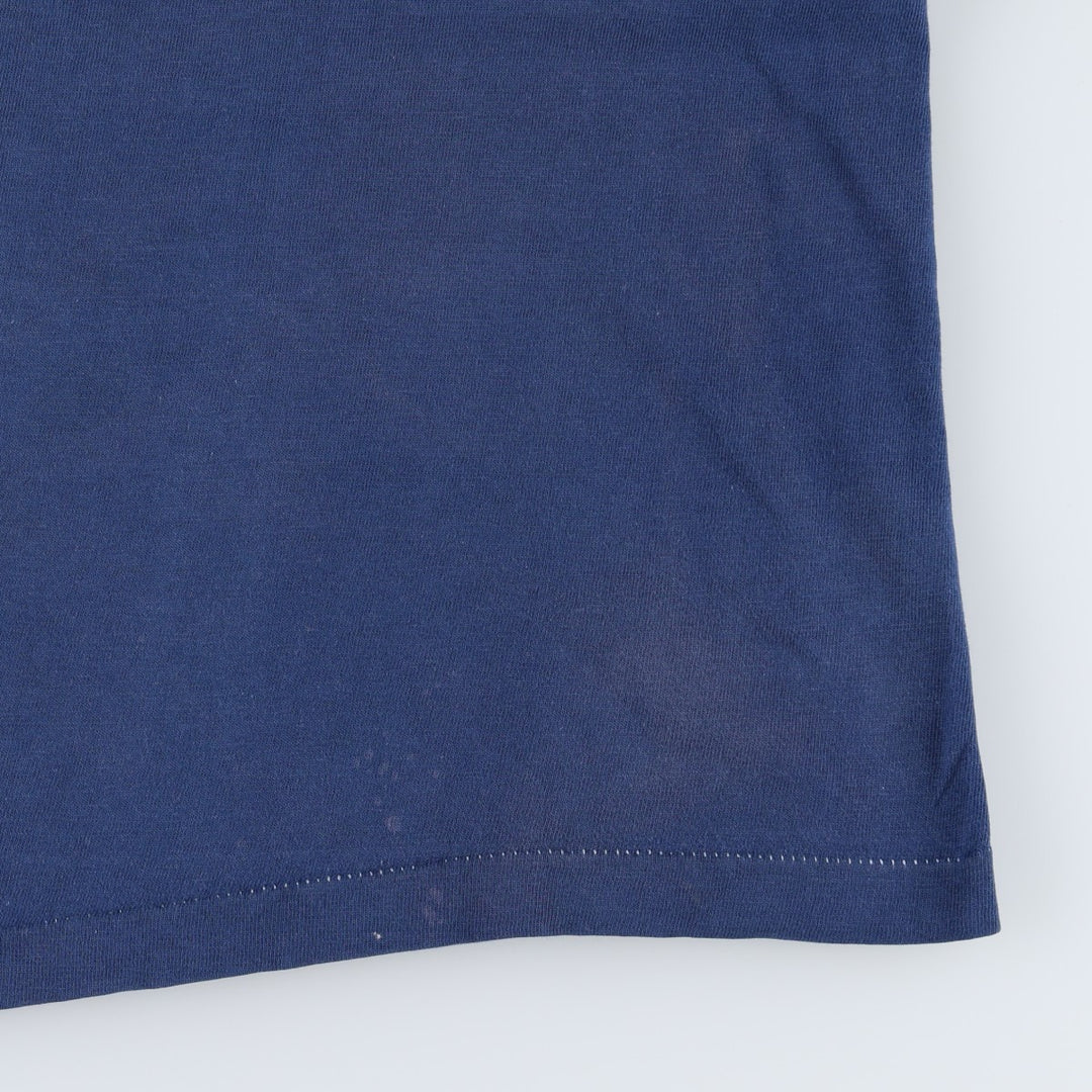 1970'S Town Craft Plain Pocket T-Shirt, Men's Size M (Equivalent), Vintage unclear navy blue type Vintage Second Hand
