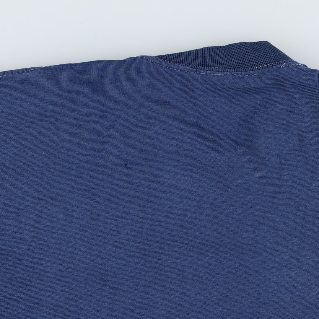 1970'S Town Craft Plain Pocket T-Shirt, Men's Size M (Equivalent), Vintage unclear navy blue type Vintage Second Hand