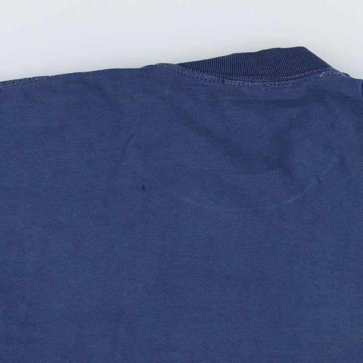 1970'S Town Craft Plain Pocket T-Shirt, Men's Size M (Equivalent), Vintage unclear navy blue type Vintage Second Hand
