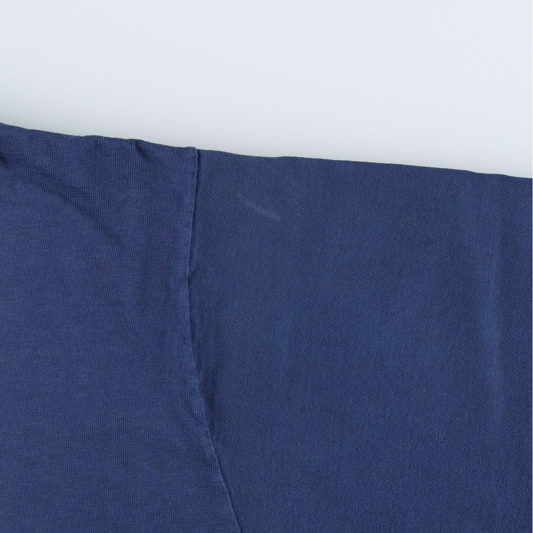 1970'S Town Craft Plain Pocket T-Shirt, Men's Size M (Equivalent), Vintage unclear navy blue type Vintage Second Hand