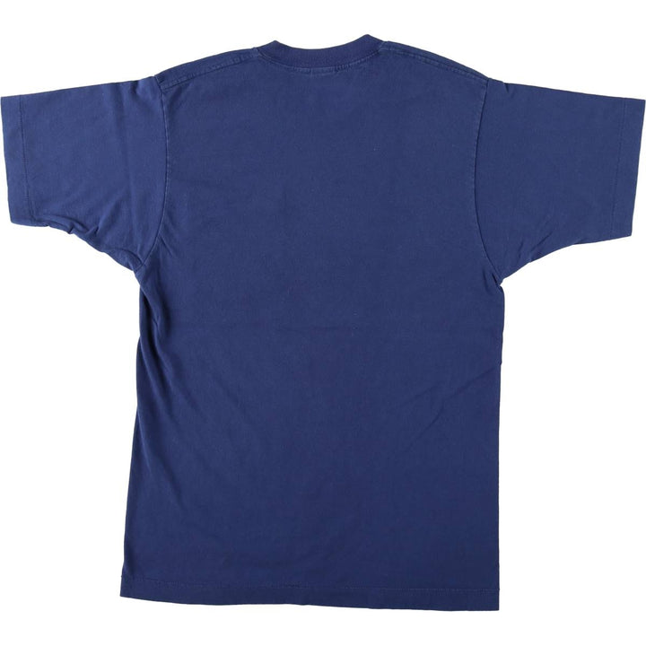 80s-90'S BVD Plain Pocket T-Shirt, Men's Size L (Equivalent), Vintage cotton Navy blue Vintage Second Hand