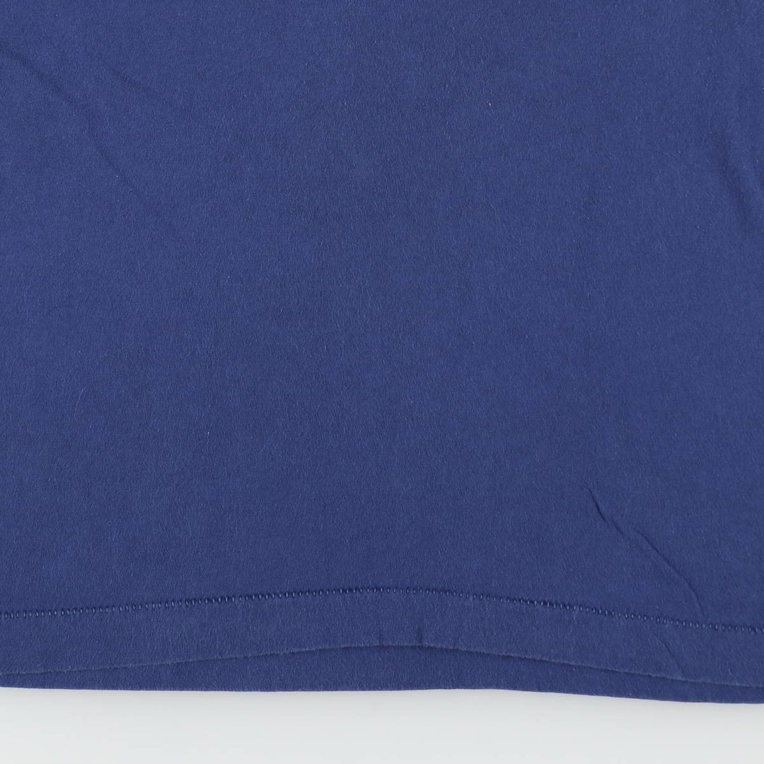 80s-90'S BVD Plain Pocket T-Shirt, Men's Size L (Equivalent), Vintage cotton Navy blue Vintage Second Hand
