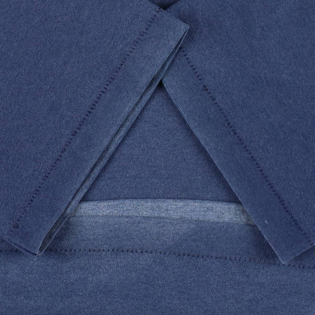 1980'S Hanes Fifty-Fifty Blue Tag Plain T-Shirt, Made in USA, Men's Size L (Equivalent), Vintage cotton navy blue type Vintage Second Hand