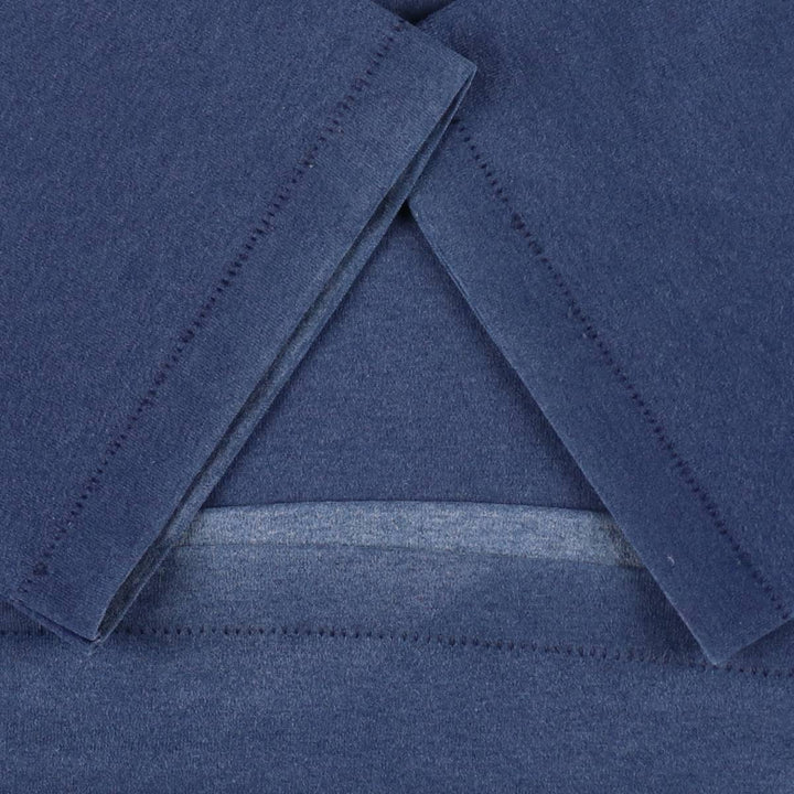 1980'S Hanes Fifty-Fifty Blue Tag Plain T-Shirt, Made in USA, Men's Size L (Equivalent), Vintage cotton navy blue type Vintage Second Hand