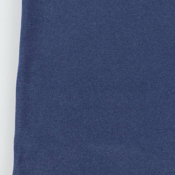 1980'S Hanes Fifty-Fifty Blue Tag Plain T-Shirt, Made in USA, Men's Size L (Equivalent), Vintage cotton navy blue type Vintage Second Hand