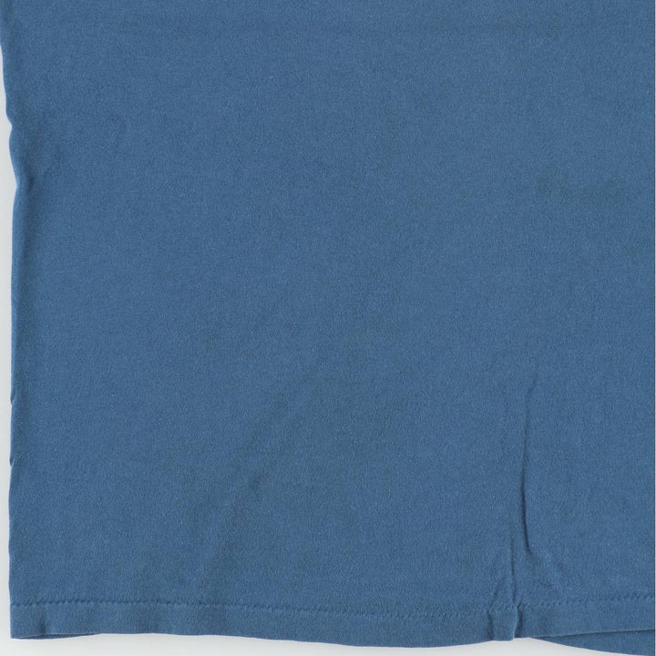 Vintage 90'S Hanes plain T-shirt, men's size XL cotton blue type Vintage Second Hand
