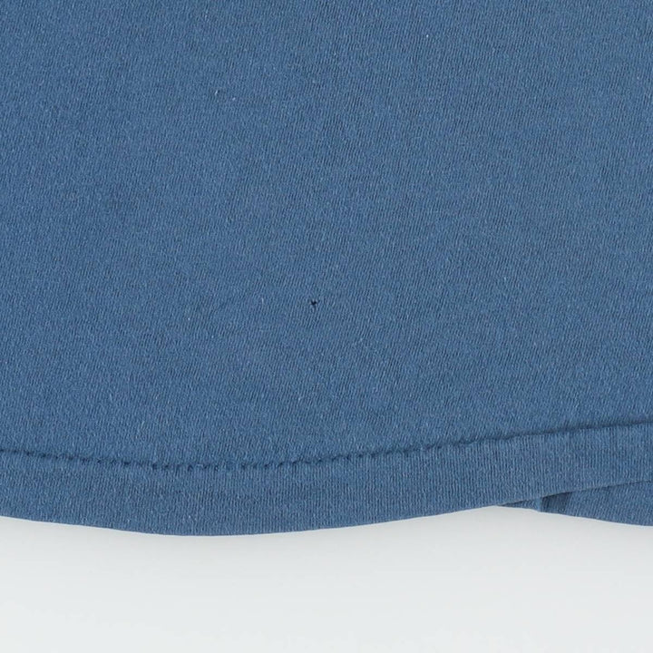 Vintage 90'S Hanes plain T-shirt, men's size XL cotton blue type Vintage Second Hand