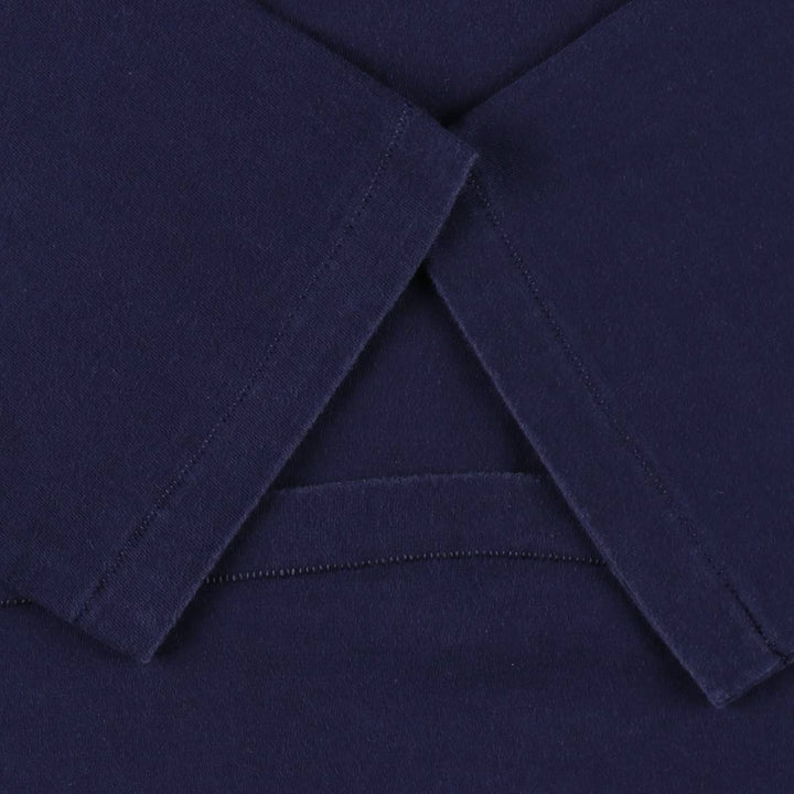 1970'S JCPenney Plain Pocket T-Shirt, Men's Size M (approx.), Vintage cotton navy blue type Vintage Second Hand
