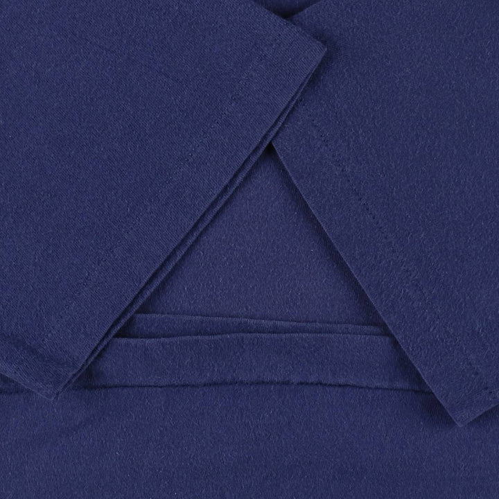 80'S Hanes BEEFY-T Blue Tag Plain T-Shirt Made in USA Men's Size L (Equivalent) Vintage cotton navy blue type Vintage Second Hand