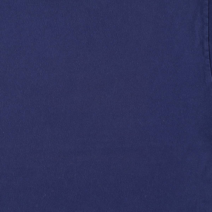 80'S Hanes BEEFY-T Blue Tag Plain T-Shirt Made in USA Men's Size L (Equivalent) Vintage cotton navy blue type Vintage Second Hand