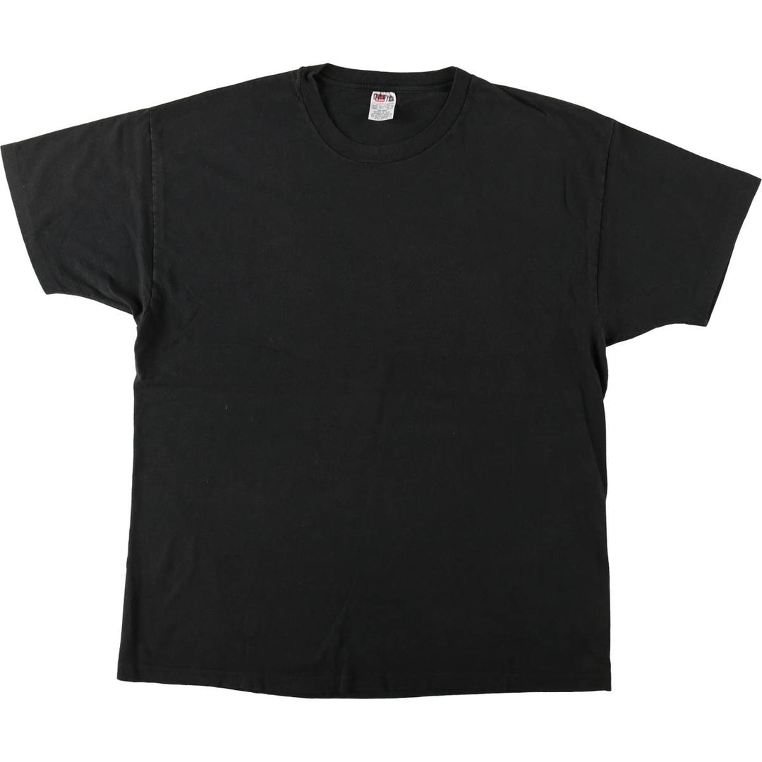Vintage 90'S Hanes plain T-shirt, men's size XL cotton black type Vintage Second Hand