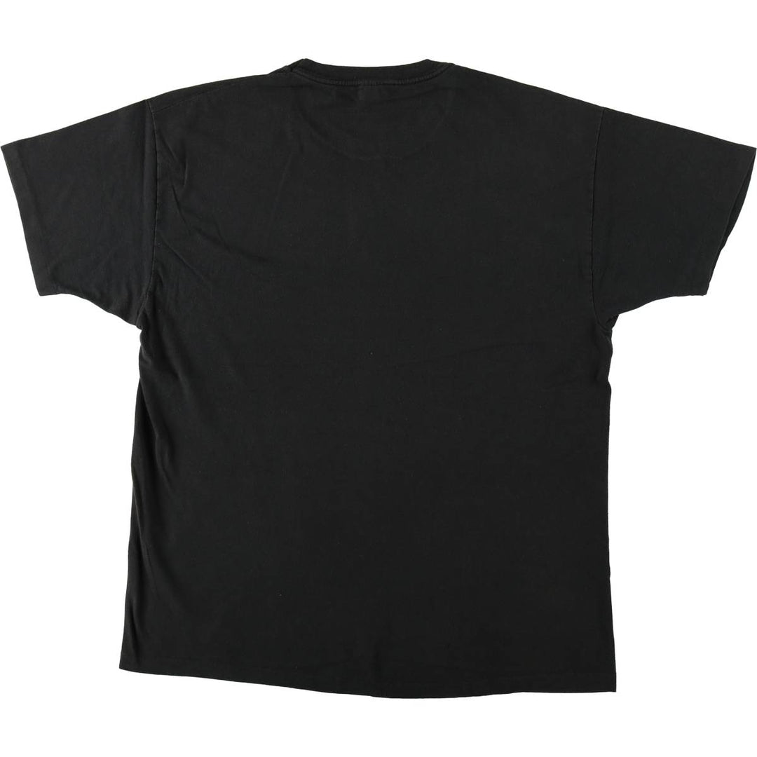 Vintage 90'S Hanes plain T-shirt, men's size XL cotton black type Vintage Second Hand