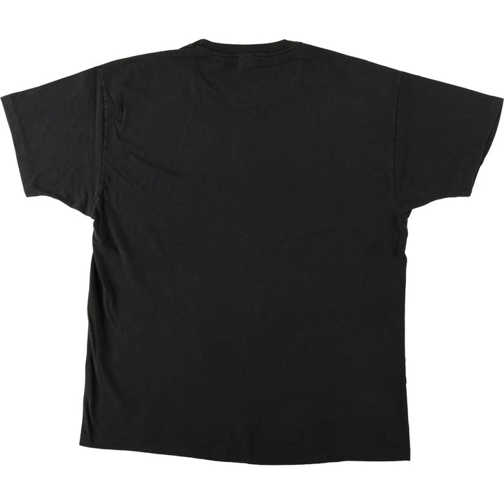 Vintage 90'S Hanes plain T-shirt, men's size XL cotton black type Vintage Second Hand