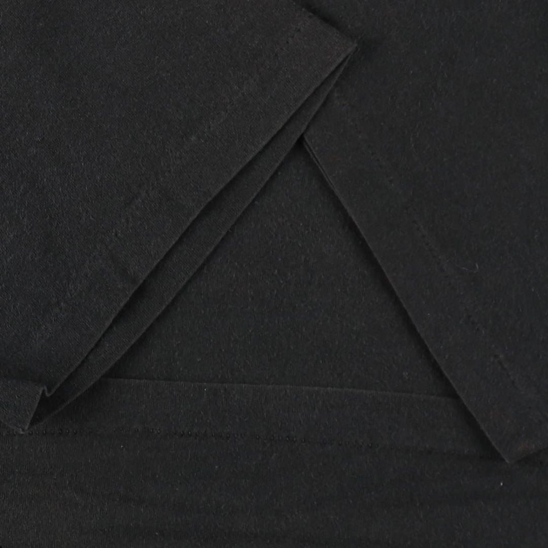 Vintage 90'S Hanes plain T-shirt, men's size XL cotton black type Vintage Second Hand