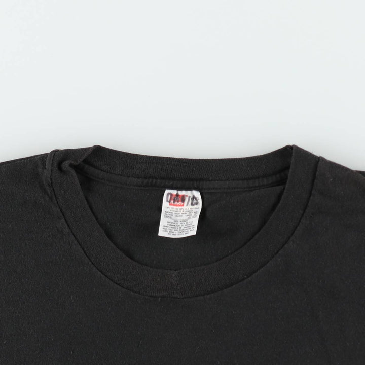 Vintage 90'S Hanes plain T-shirt, men's size XL cotton black type Vintage Second Hand