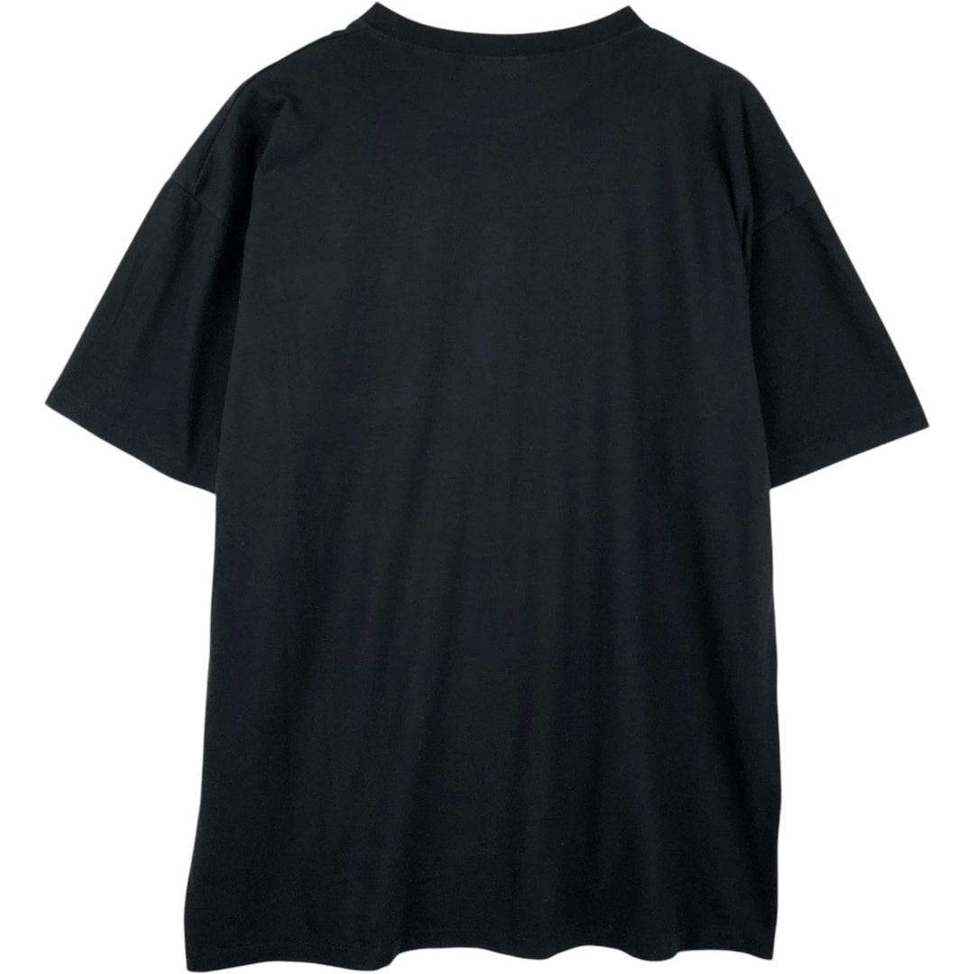 ~90'S BVD Plain Pocket T-Shirt, Men's XXL equivalent, Vintage cotton black type Vintage Second Hand