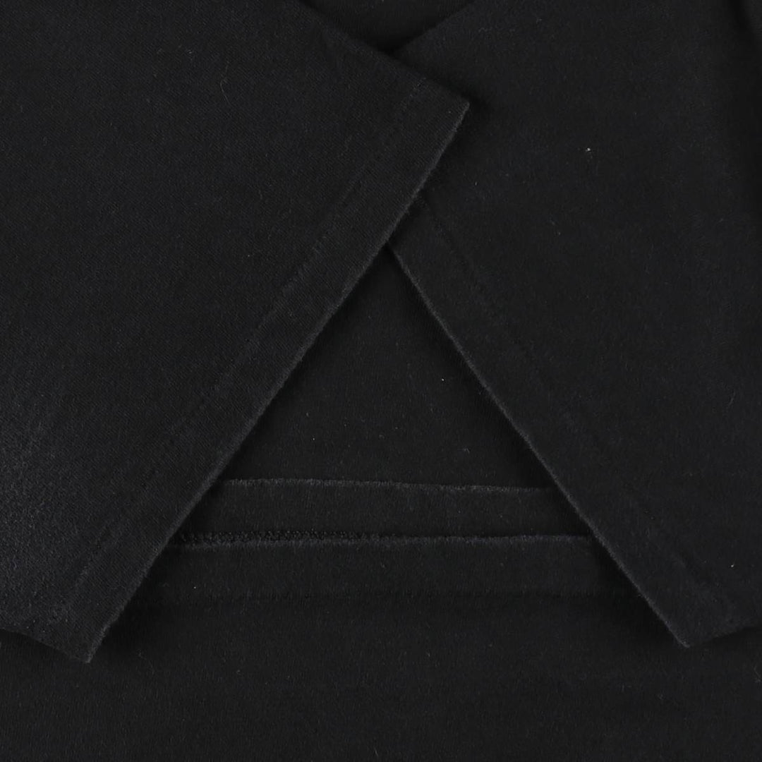 90'S ONEITA Plain T-Shirt, Made in USA, Men's XL equivalent, Vintage cotton black type Vintage Second Hand