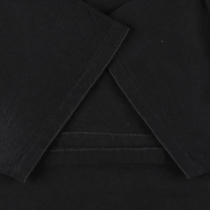 90'S ONEITA Plain T-Shirt, Made in USA, Men's XL equivalent, Vintage cotton black type Vintage Second Hand